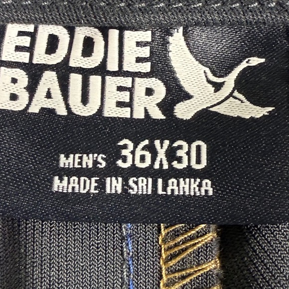 Eddie Bauer Men's Charcoal Gray Flex Chino Pants Size 36x30 Straight Fit - Picture 5 of 14